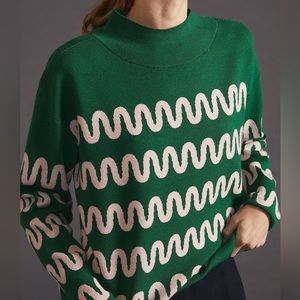 Anthropologie Maeve Carys Mock Neck Sweater